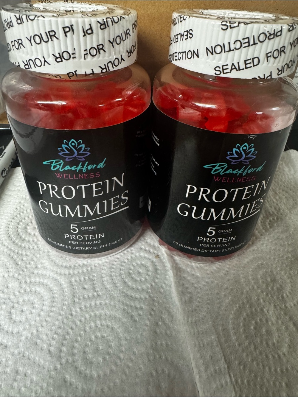 Protein Gummies in Red - 5g Protein
Get (2) bottles for price of one wow